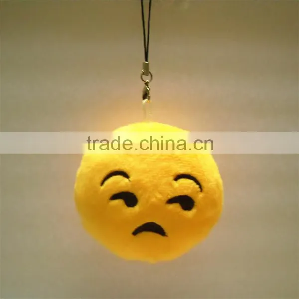 Fashion Stuffed Plush Soft Toy Key Chains Mini Emoji Keychain photo-3
