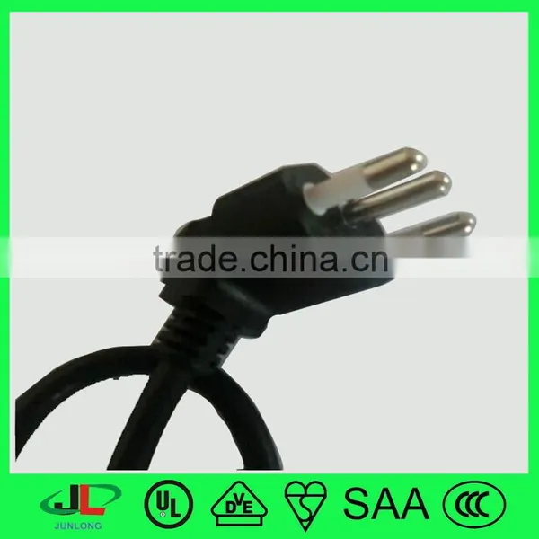Brazil 3 Pin Plug UC Certification 3 Pin Plug Brazil Right Angle Electric Plug photo-2