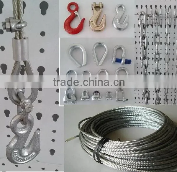 Rigging Hardware Wire Rope Thimbles, Clips, Shackles, Hooks and Chains