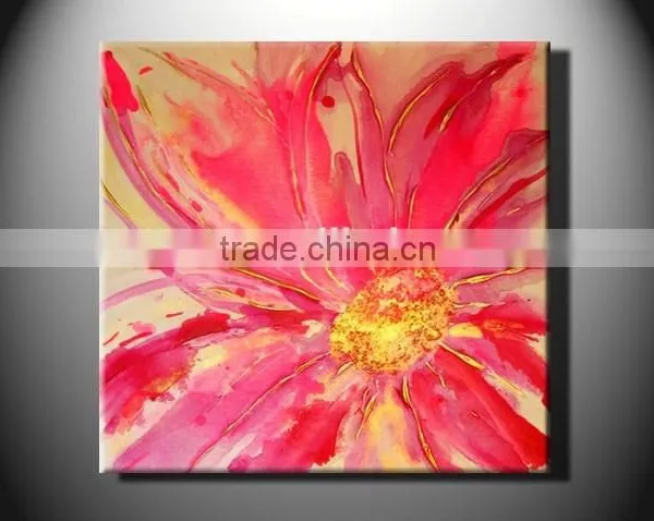 White Flower With Glass Canvas Oil Painting Design on Canvas photo-3