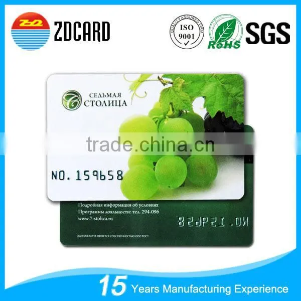 Custom Printing Embossed Number Pvc Card Manufaturer photo-3