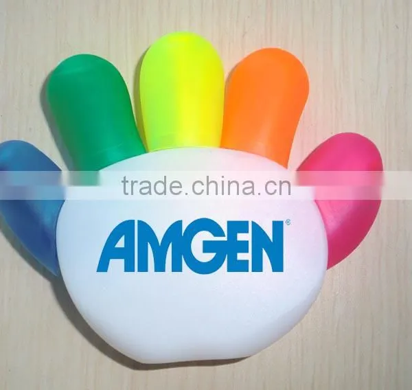 Hand Finger Palm Shape Stationery Highlighter Pens Many Colors Fluorescent Marker Pen for Children/Funny Pens for Promotion for photo-5