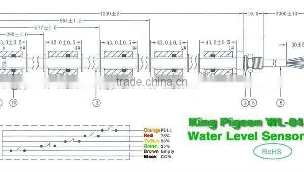 Water Level Sensor WL-04 Industry Alarm Accessory Water Meter Water Detector photo-4