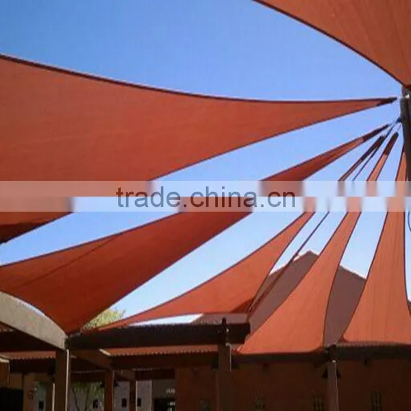 HDPE Garden Anti-sun Knitted Red Shade Sail photo-2