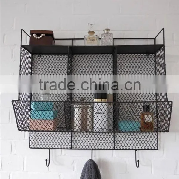 Bathroom/Kitchen Metal Wire Wall Rack Shelving Display Shelf photo-4