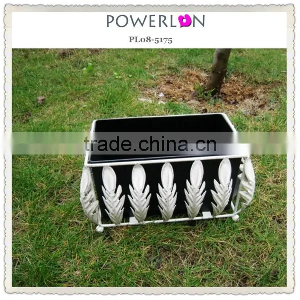 Spring Outdoor Decorative Small Metal Flower Pot photo-2