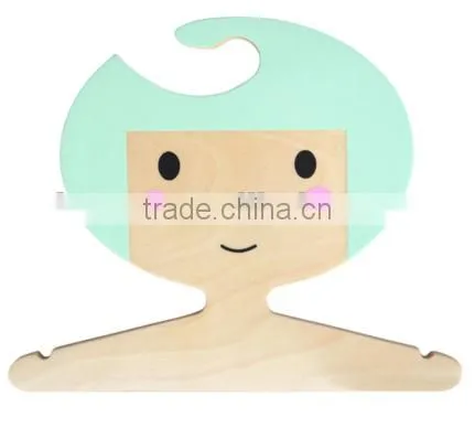 Top Wooden Hangers Flat Arched Thick Body photo-4