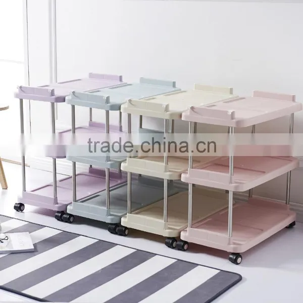3 Tier Durable Impact and Rust-Resistant Plastic Shelves photo-6