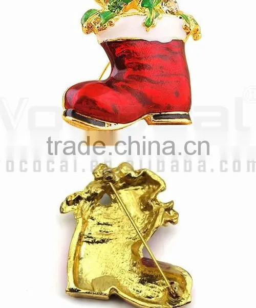 Alloy Brooch Pin for Christmas Theme Party Decoration Gift photo-3