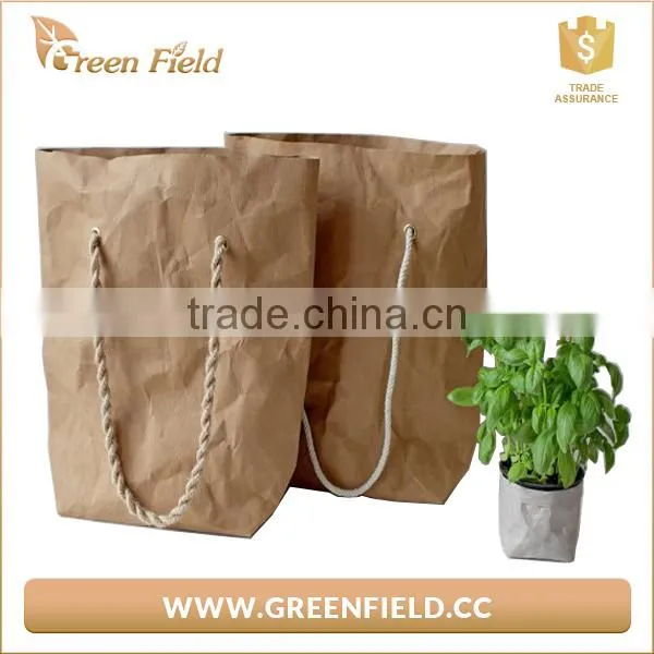 Fashion Washable Kraft Paper Large Shoulder Tote Bag photo-3