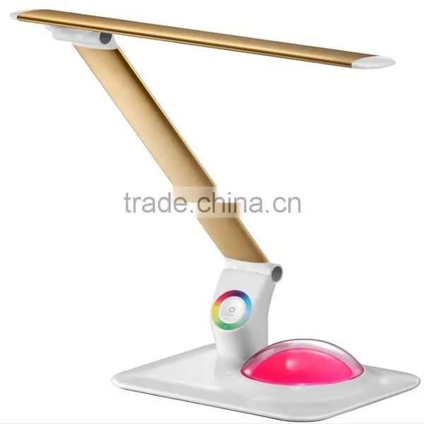 New Fancy Eye Protect Energy Saving LED Table Lamp, Aluminum Alloy Folding Office Multi-functional Color Changing Reading Lamp photo-2