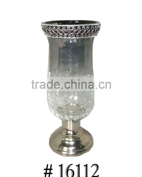 Decorative Glass Metal Hurricane photo-2