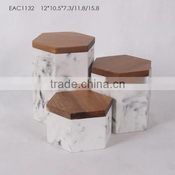 2016 Wholesale Kitchen Accessories Coffee Canisters With Cooper Lid or Tea Box photo-2