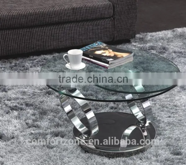 C8041rotating Glass Top Multifunction Coffee Table photo-5
