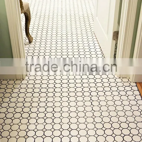 MM-CV322 Popular House Decorative Natural Stone White Octagon Marble Mosaics photo-2