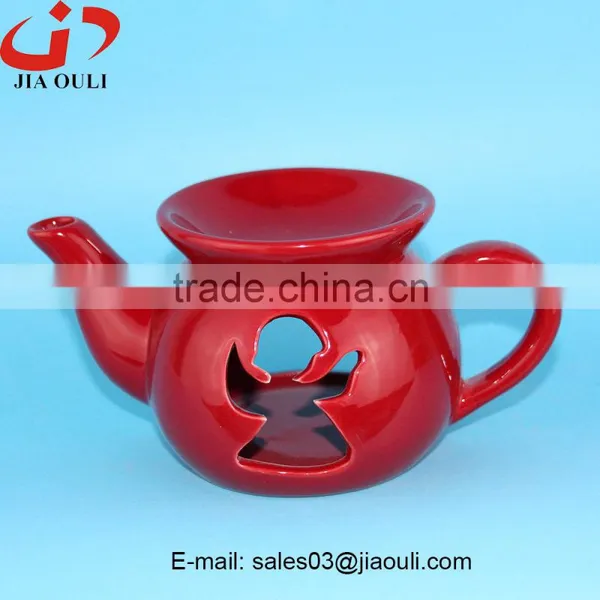Modern Family Life Fragrance Ceramic Teapot Shape Oil Burner, Aroma Diffuser photo-3