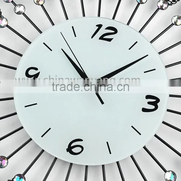 Custom Good Quality Lower Price Crystal Clear Design Wall Clock photo-3