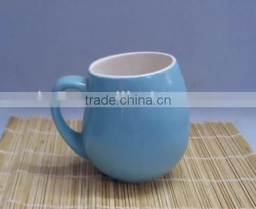 Customize Color Bulge Shape Ceramic Art Design Mug photo-4