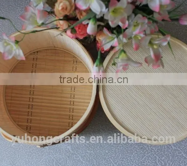 Environmental Bamboo Basket With Handle photo-3