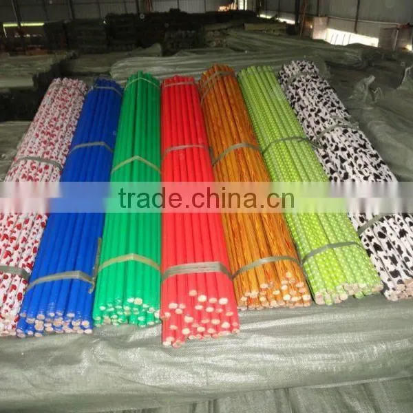 Plastic Covered Wooden Broom Handle With Small Cap photo-6