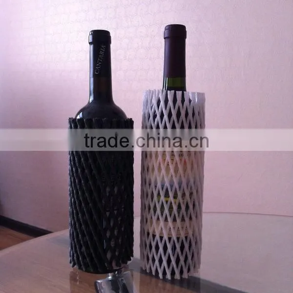 20*8cm Black Plastic Protection Glass Bottle Sleeve Net photo-4