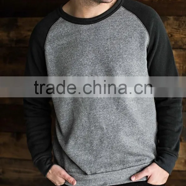 Jersey Baseball Classic Unisex Eco Fleece Ribbed Neckline Raglan Sleeve Baseball Sweater Mens Crewneck Sweatshirt photo-5