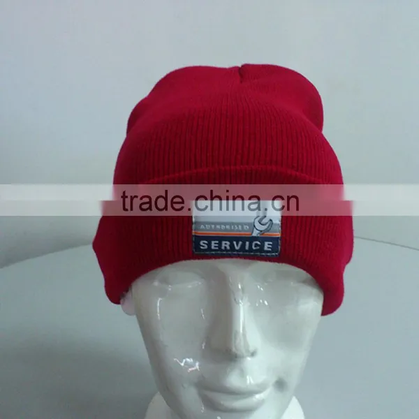 100% Acrylic Knitted Beanie Hat photo-2