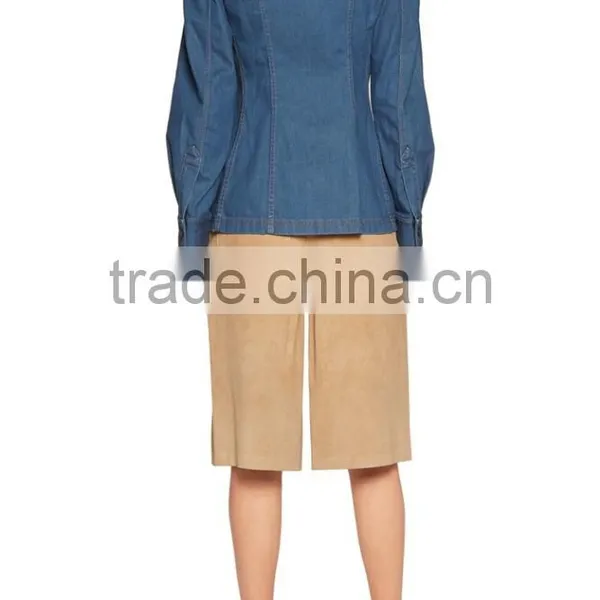 2016 New Style High Quality Denim Jacket Women Cheap Made in China photo-2