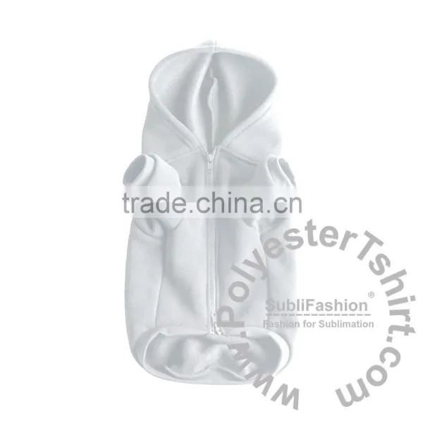 Cute Fleece Fabric Dog Hoodies With Zipper & Pocket Handmade Pet Puppy Sweater New Coat Apparel For Small Dog photo-5