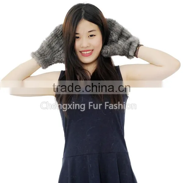 CX-A-60H Wholesale New Fashion Mittens Real Mink Fur Woman Fur Gloves photo-2