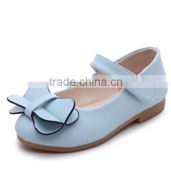 Zm50301b Bowknot Single Shoes Childern Spring and Summer New Modle Girl pu Leather Shoe photo-4