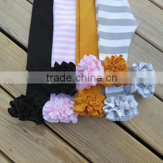Wholesale Christmas Clothing In China,Baby Girls Cotton Striped Ruffle Pants,Icing Legging photo-3