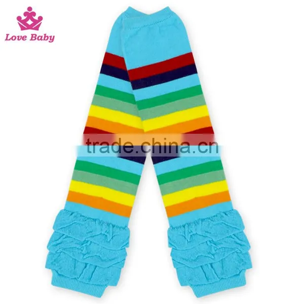 Newest Fashion Cotton Leg Warmer Kid Stripes Knitting Leg Warmer Socks photo-2