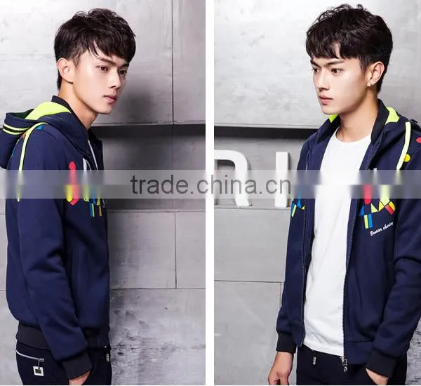 2015 Fashion Men's Long Sleeve Cardigan Hoodies Coat of Cultivate One's Morality photo-2