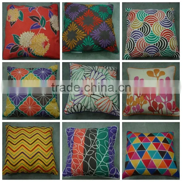 Beautiful Colourful Embroidered Cushion Covers Collection