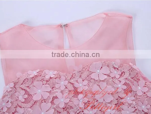Flower Girl Dresses Pink Beautiful Evening Dresses photo-4