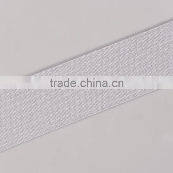 25mm White Flat Woven Elastic Band Manufacturer in China photo-2