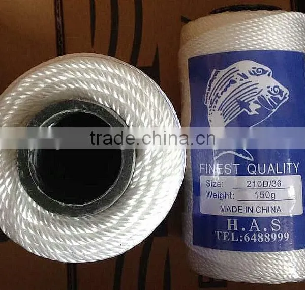 Factory 100%Polypropylene Wear Resistant Fishing Net Rope Twine photo-3