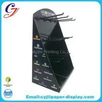 Customized Cardboard Counter Top Display With Hooks