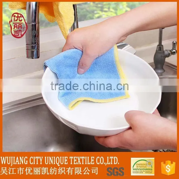 Different Color Microfiber Cleaning Cloth for Cleaning the Kithchen Dish photo-3