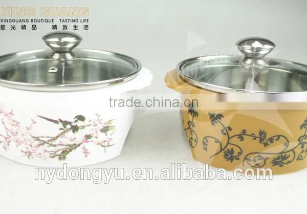 Flower Stainless Steel Cooking Pot /16cm Diameter Ynxn Stainless Steel Cooking Pot/ Fancy Dinnerware photo-3