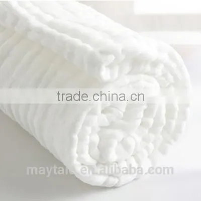 Newborn Muslin Cotton Baby Bath Towels White photo-2