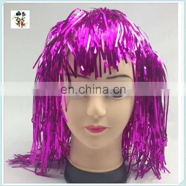 Cheap Colors Carnival Party Unisex Short Tinsel Wigs HPC-0023 photo-3