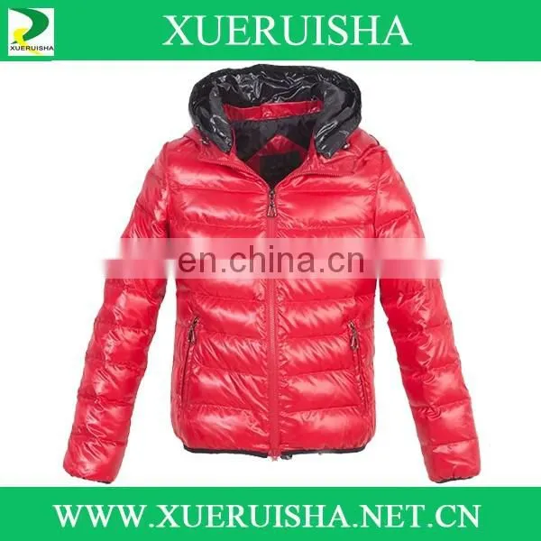 Nylon Shell Children Winter Outdoor Jacket 90% Duck Down Fill