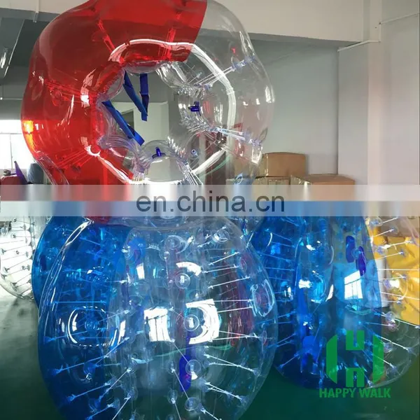 HI New Design TPU/PVC Double Ropes Inflatable Bubble Football Ball for Football photo-3