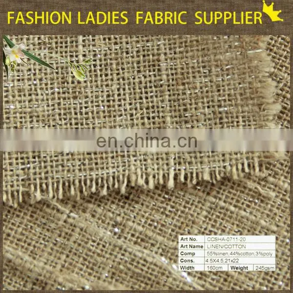 Onway Textile Organic Linen Fabric Wholesale,fabric 50% Linen 50% Cotton photo-6