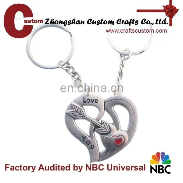 Broken Heart 3D Enamel Pendant Keychain photo-6