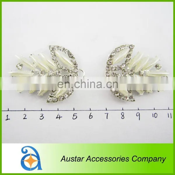 Fashion Pearl Diamante Pair Buckle for Packaging Decoration photo-3