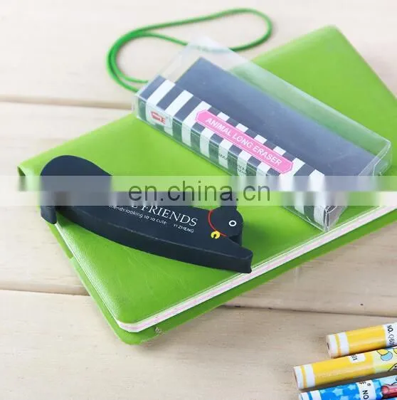Pvc Box Packing Animal Long Erasers Cute Gift for Kids Rewards for Students photo-2