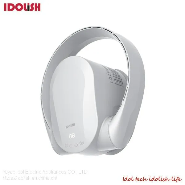 2019 Hot Sales Wholesale Table Desk and Wall Mounted Bladeless Fan Rotating Electric Fan With Remote Control photo-2